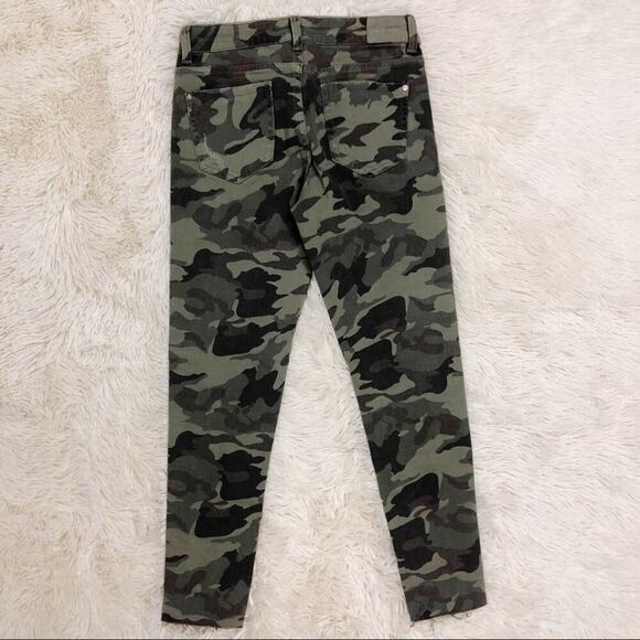 ZARA Z1975 CAMOUFLAGE SKINNY JEANS SIZE 2 - Picture 8 of 15